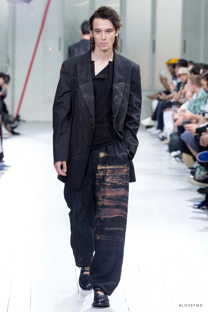 Verner Vuorela featured in  the Yohji Yamamoto fashion show for Spring/Summer 2020