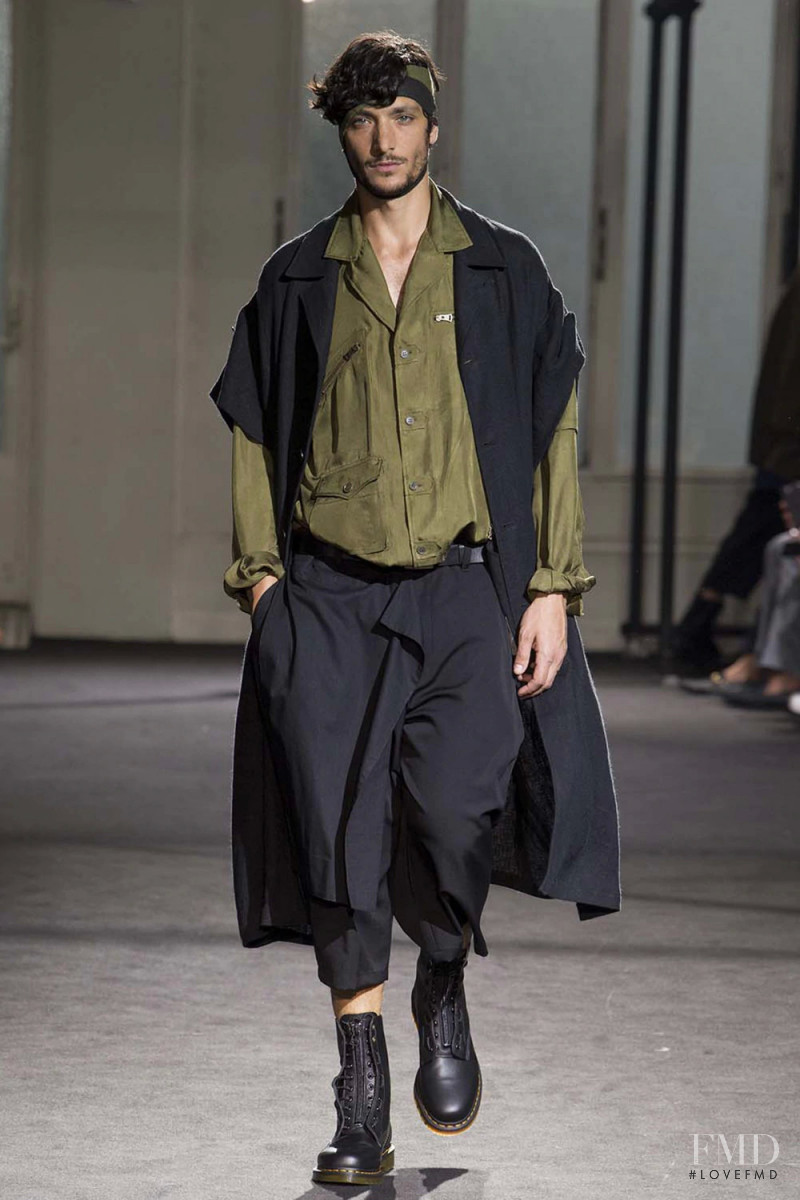 Lucho Jacob featured in  the Yohji Yamamoto fashion show for Spring/Summer 2017