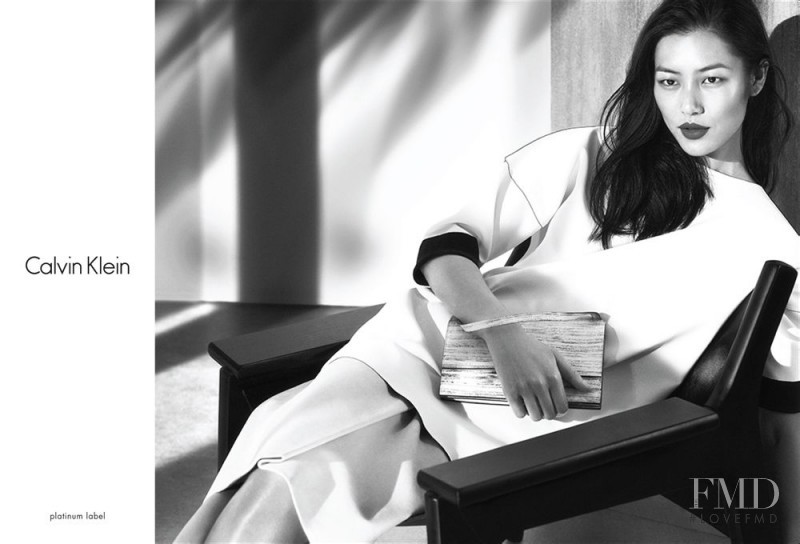 Liu Wen featured in  the CK Calvin Klein advertisement for Spring/Summer 2014