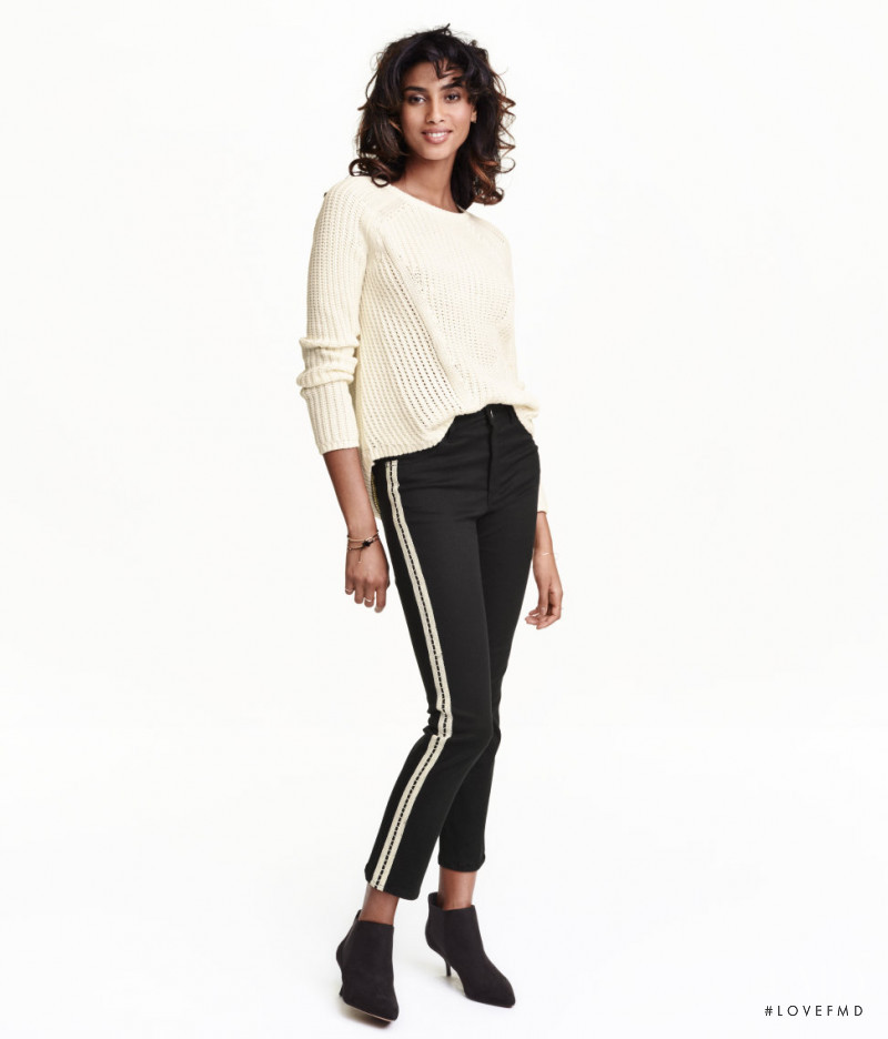 Imaan Hammam featured in  the H&M catalogue for Spring/Summer 2016
