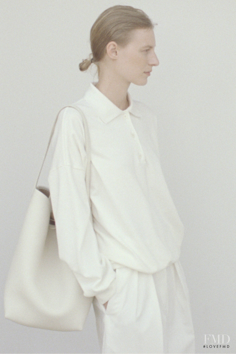 Julia Nobis featured in  the The Row lookbook for Spring/Summer 2021