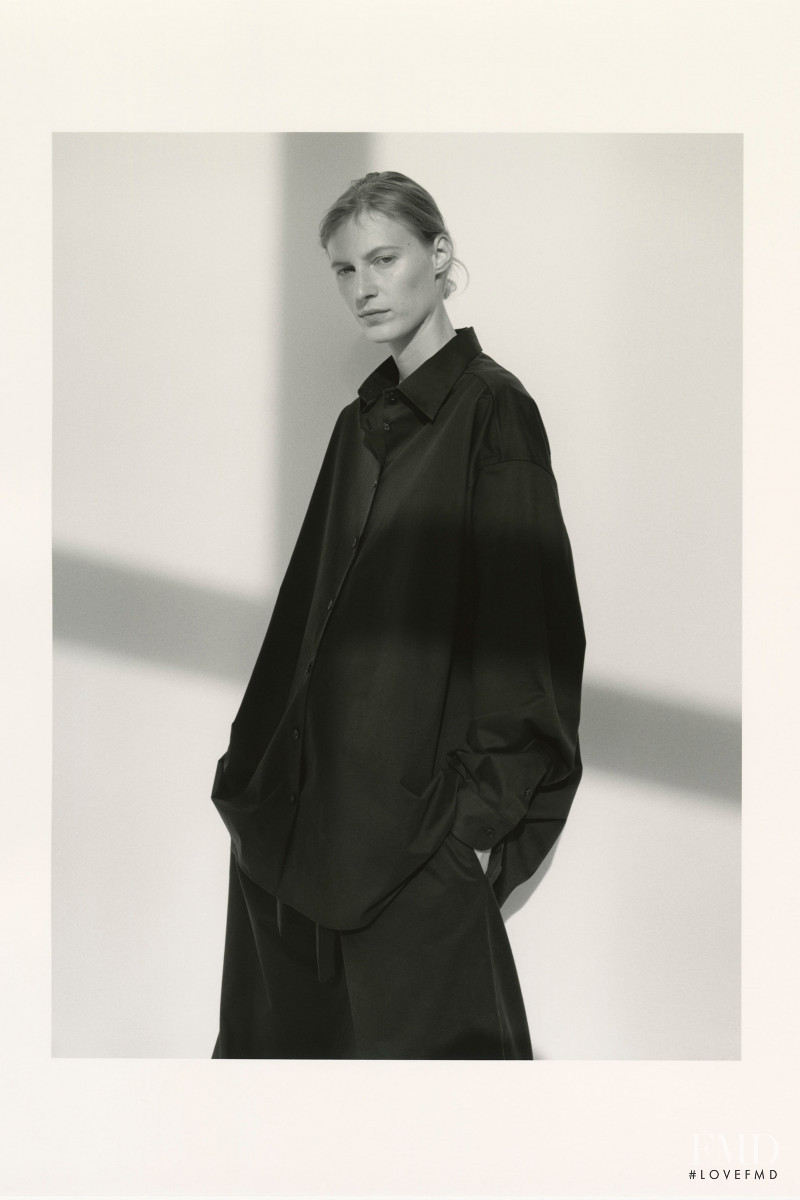 Julia Nobis featured in  the The Row lookbook for Spring/Summer 2021