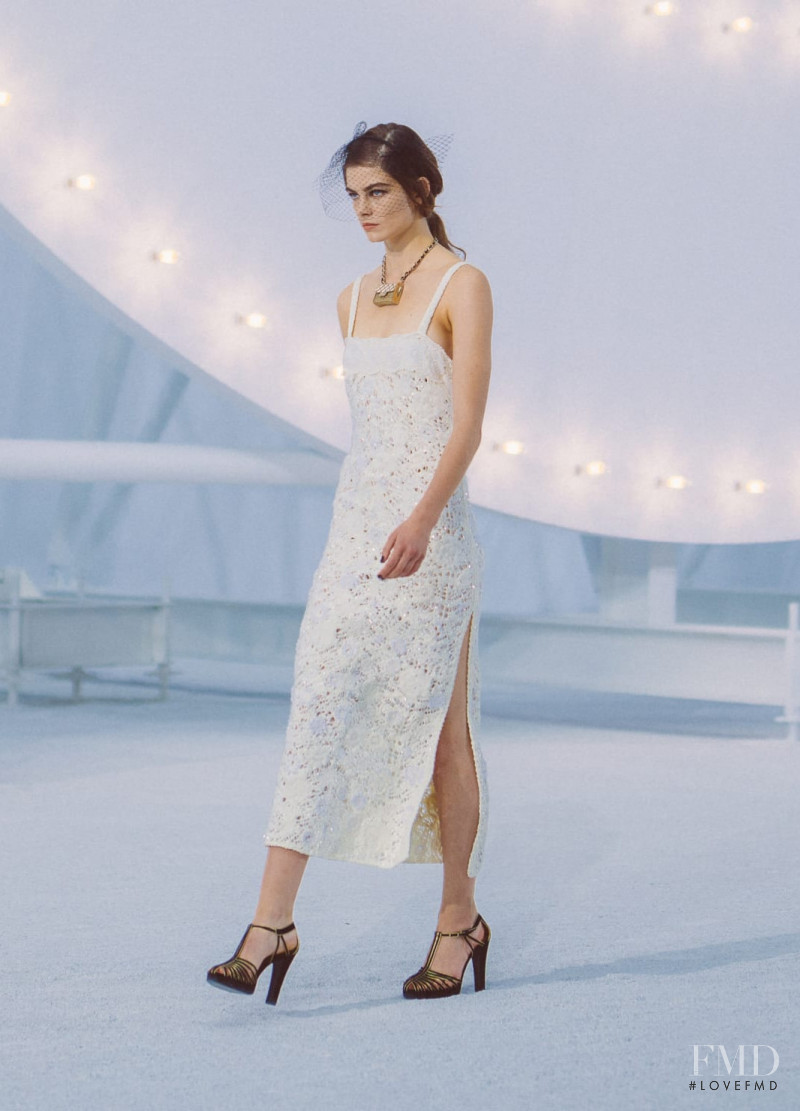 Merlijne Schorren featured in  the Chanel fashion show for Spring/Summer 2021