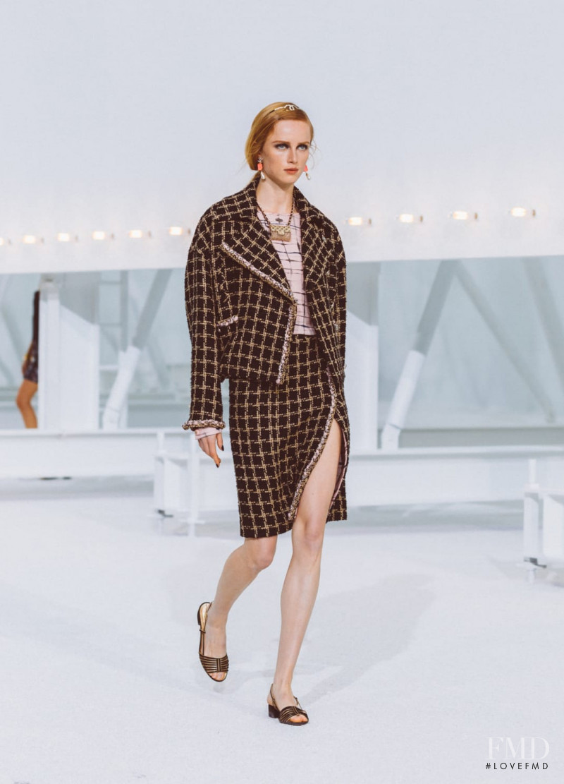 Rianne Van Rompaey featured in  the Chanel fashion show for Spring/Summer 2021