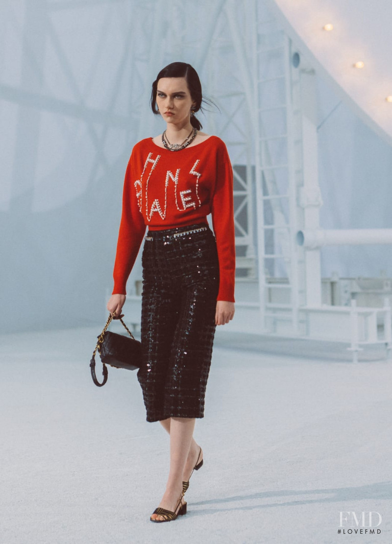 Sofia Steinberg featured in  the Chanel fashion show for Spring/Summer 2021