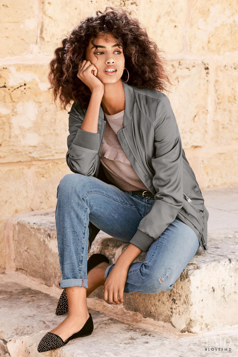 Imaan Hammam featured in  the Next catalogue for Summer 2016