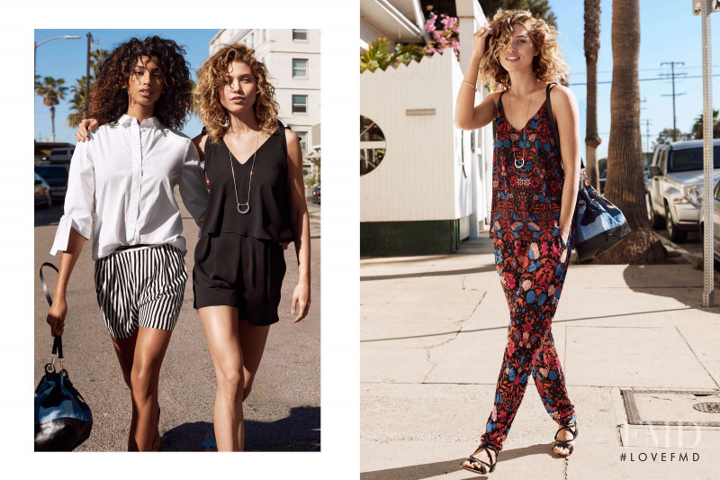 Imaan Hammam featured in  the H&M Beat the Heat lookbook for Summer 2016