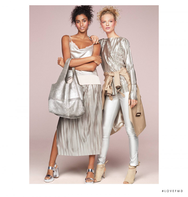 Imaan Hammam featured in  the H&M lookbook for Spring/Summer 2017