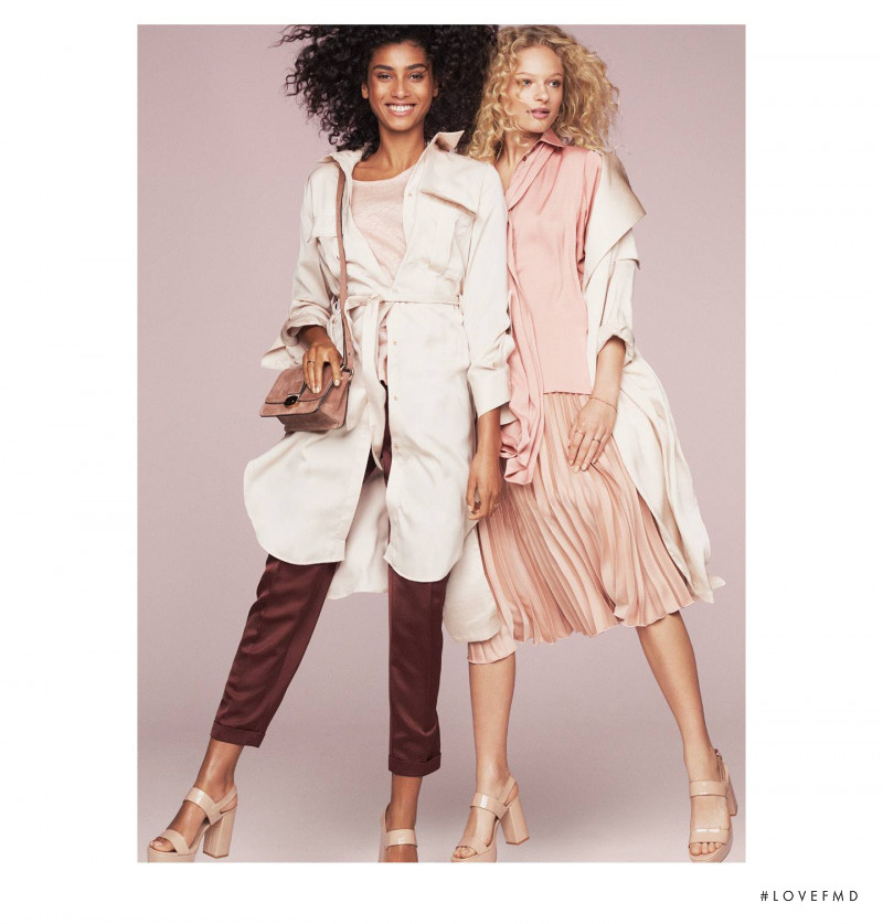 Imaan Hammam featured in  the H&M lookbook for Spring/Summer 2017