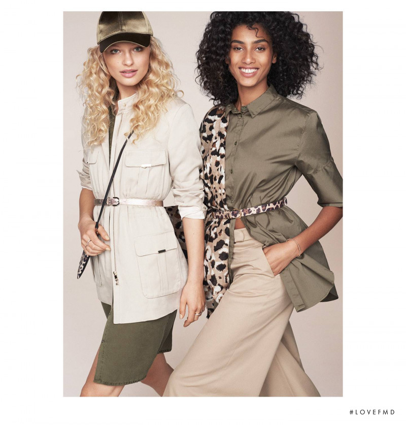 Imaan Hammam featured in  the H&M lookbook for Spring/Summer 2017