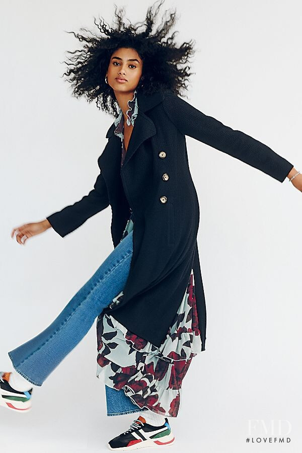 Imaan Hammam featured in  the Free People lookbook for Spring/Summer 2020