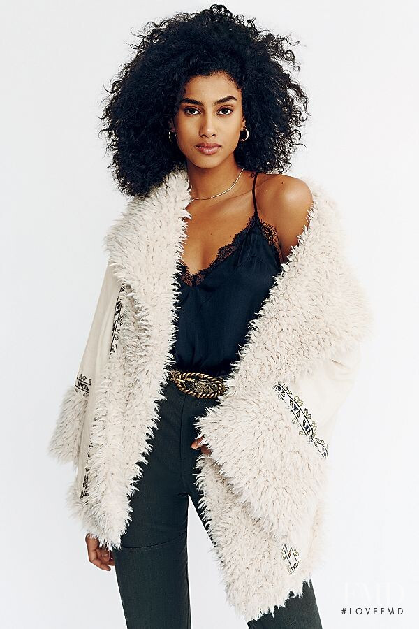 Imaan Hammam featured in  the Free People lookbook for Spring/Summer 2020