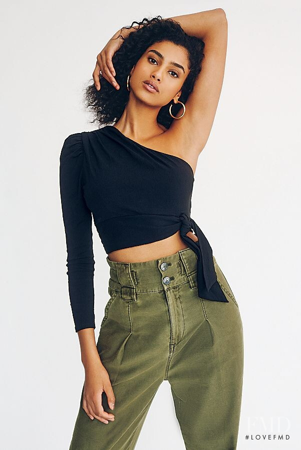 Imaan Hammam featured in  the Free People lookbook for Spring/Summer 2020