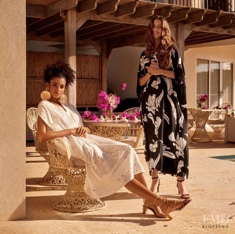 Imaan Hammam featured in  the H&M lookbook for Summer 2019