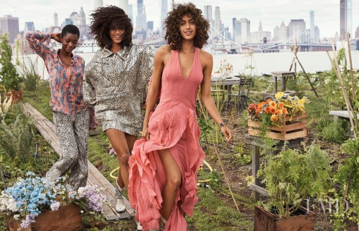 Imaan Hammam featured in  the H&M Conscious advertisement for Spring/Summer 2019
