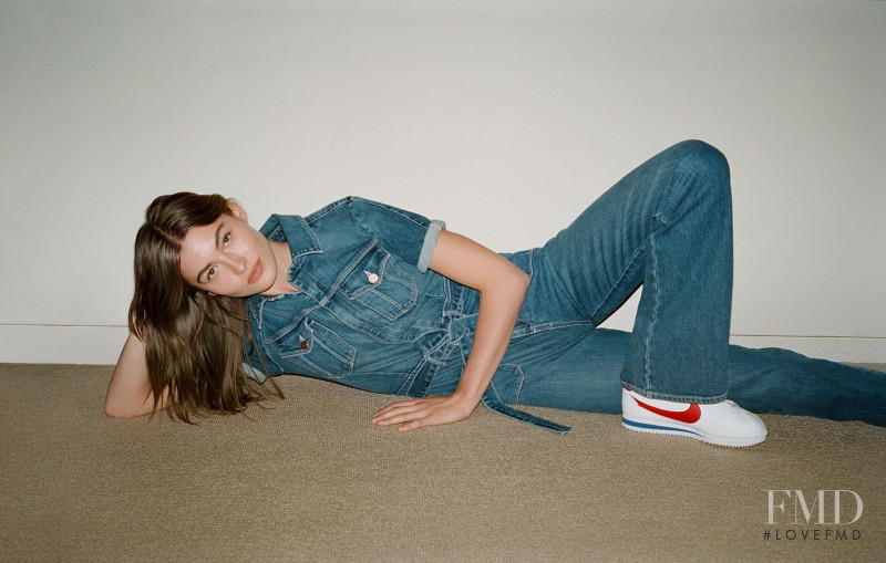 Grace Elizabeth featured in  the Frame Denim advertisement for Spring/Summer 2020