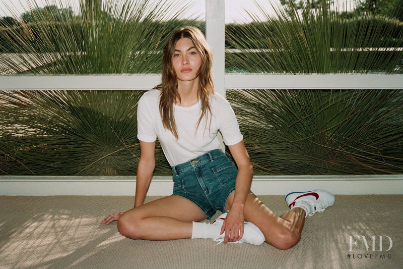 Grace Elizabeth featured in  the Frame Denim advertisement for Spring/Summer 2020