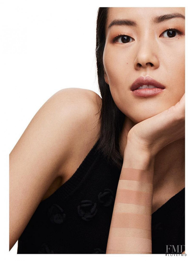 Liu Wen featured in  the Chanel Beauty Shades advertisement for Spring/Summer 2019