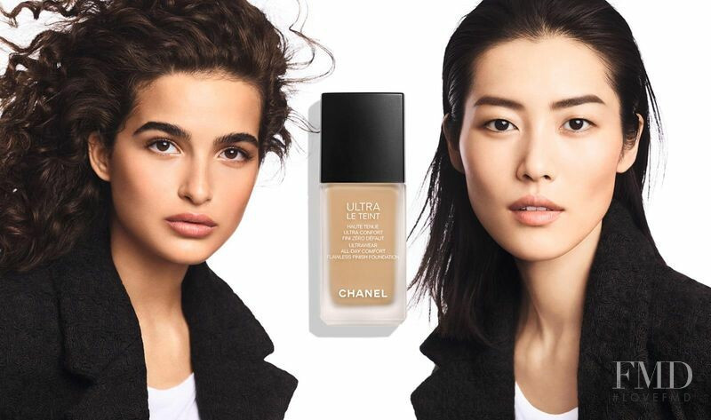 Liu Wen featured in  the Chanel Beauty Shades advertisement for Spring/Summer 2019
