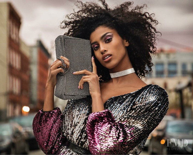 Imaan Hammam featured in  the Topshop advertisement for Spring/Summer 2019