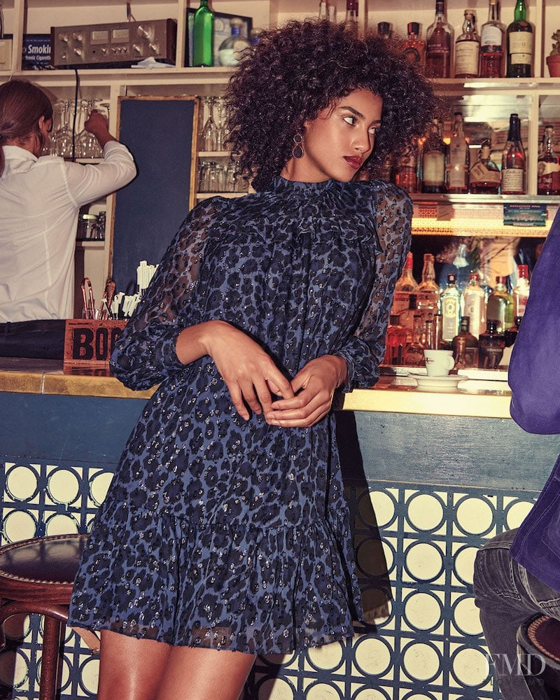 Imaan Hammam featured in  the Neiman Marcus catalogue for Fall 2018