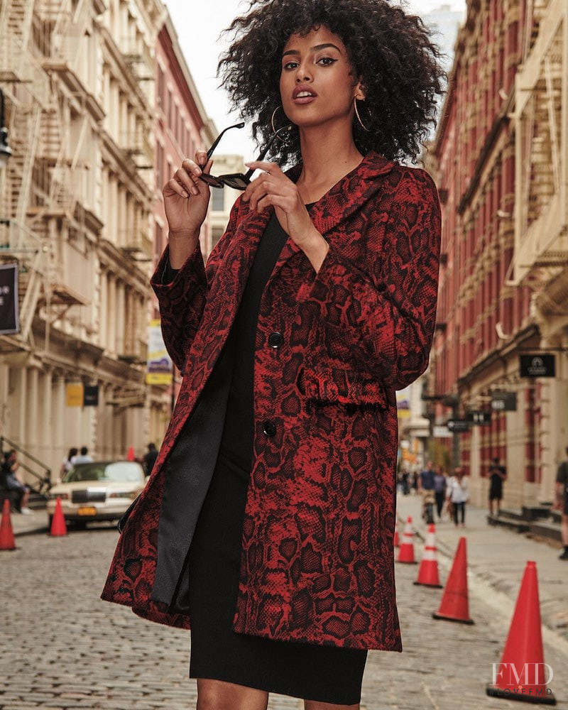 Imaan Hammam featured in  the Neiman Marcus catalogue for Fall 2018
