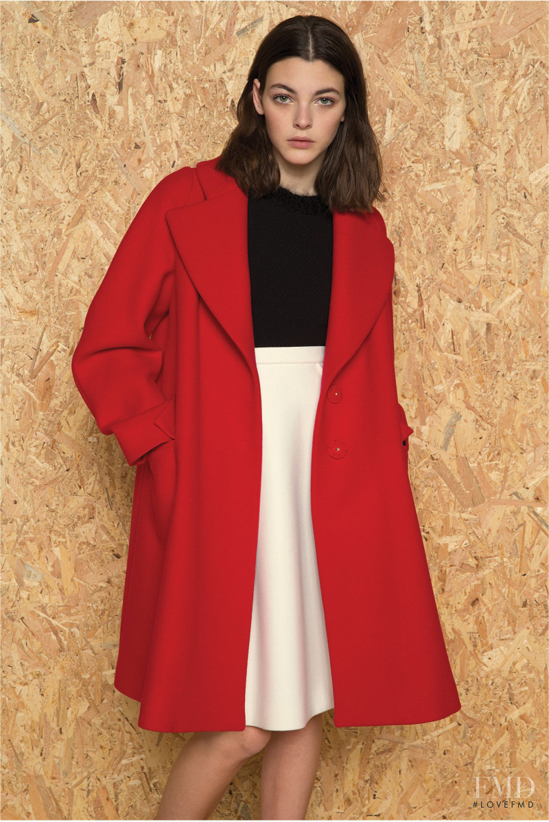 Vittoria Ceretti featured in  the Mantù lookbook for Pre-Fall 2014