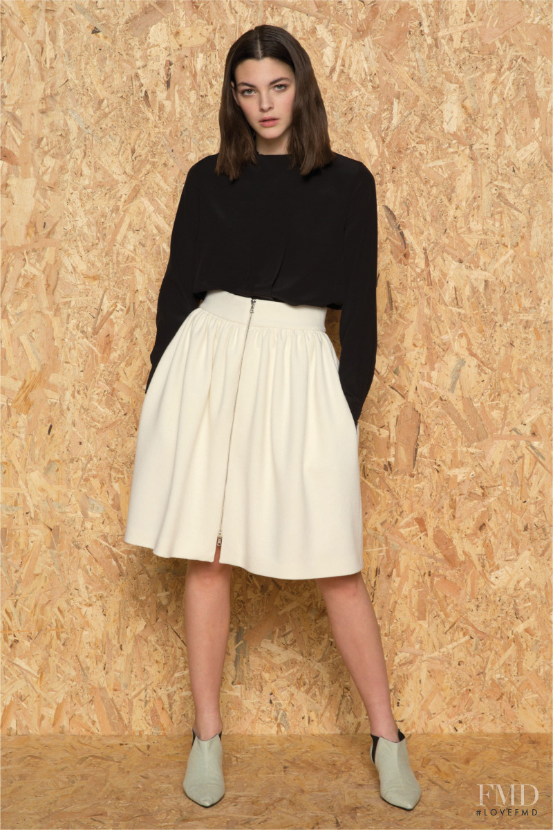 Vittoria Ceretti featured in  the Mantù lookbook for Pre-Fall 2014
