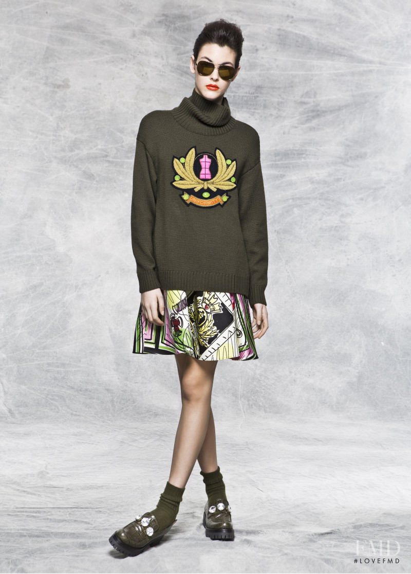 Vittoria Ceretti featured in  the Boutique Moschino lookbook for Autumn/Winter 2014