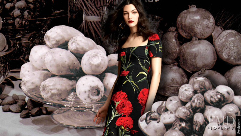 Vittoria Ceretti featured in  the Dolce & Gabbana advertisement for Holiday 2015