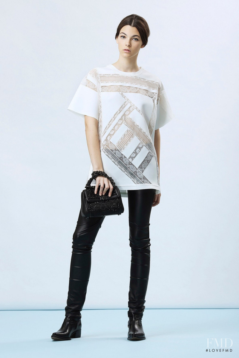 Vittoria Ceretti featured in  the Ermanno Scervino lookbook for Resort 2015