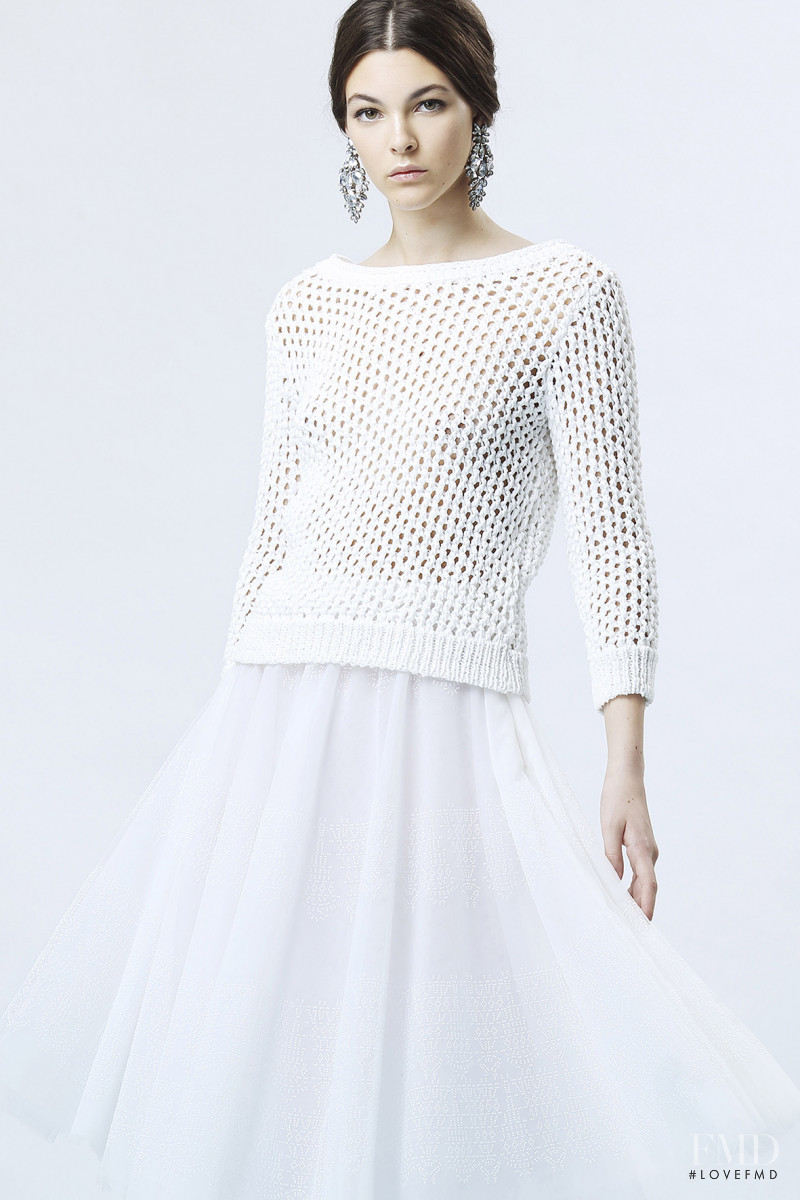 Vittoria Ceretti featured in  the Ermanno Scervino lookbook for Resort 2015