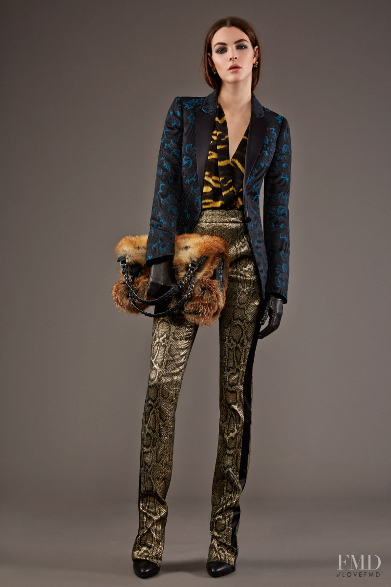 Vittoria Ceretti featured in  the Roberto Cavalli lookbook for Pre-Fall 2015