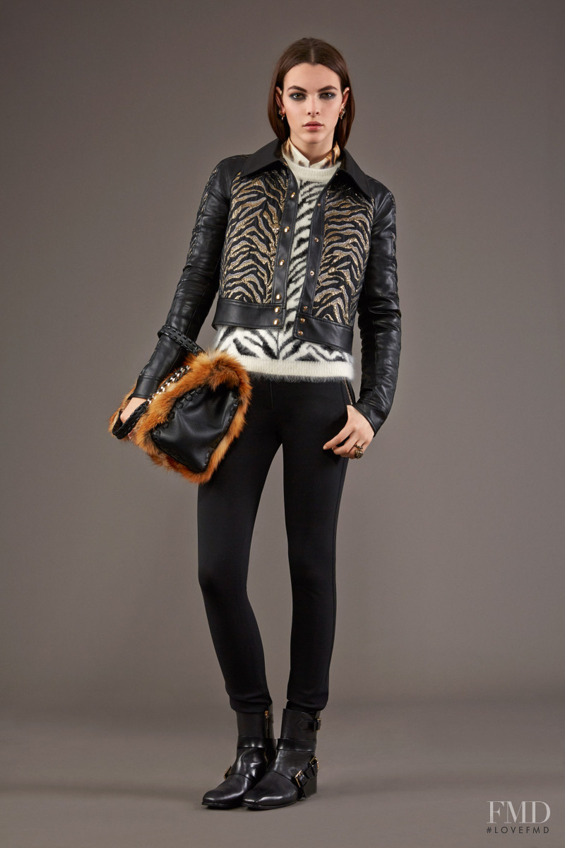 Vittoria Ceretti featured in  the Roberto Cavalli lookbook for Pre-Fall 2015