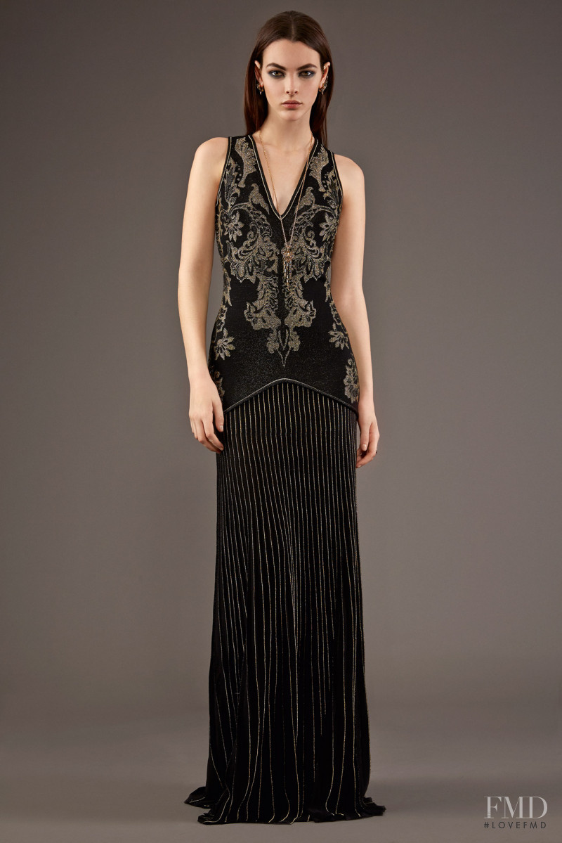 Vittoria Ceretti featured in  the Roberto Cavalli lookbook for Pre-Fall 2015