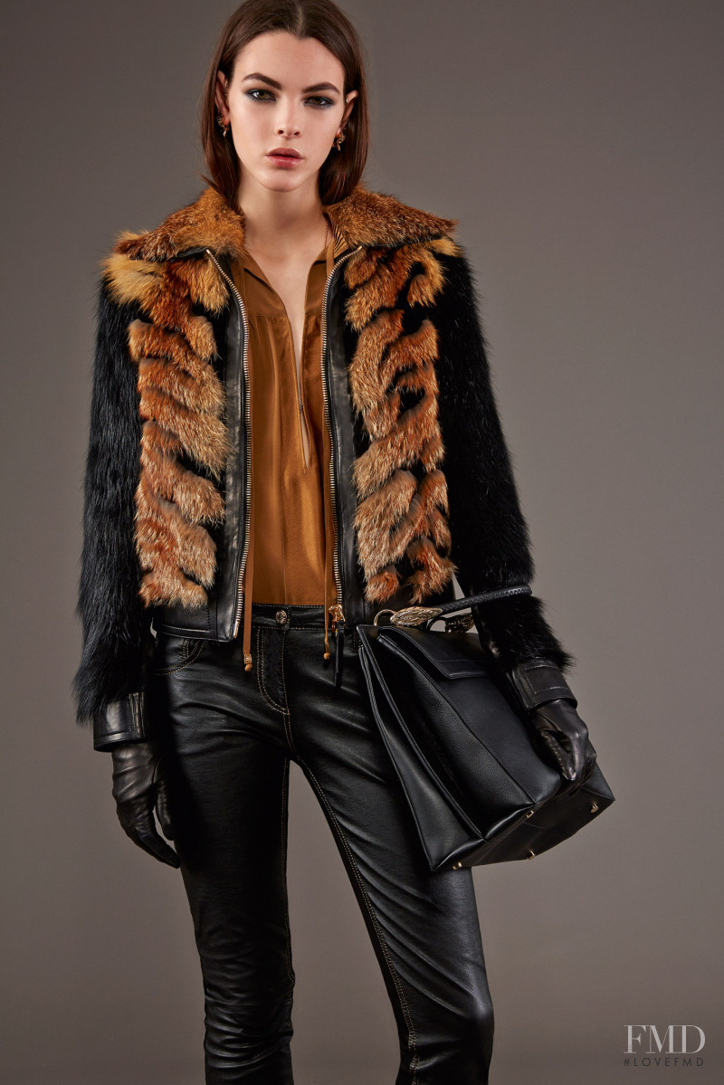 Vittoria Ceretti featured in  the Roberto Cavalli lookbook for Pre-Fall 2015