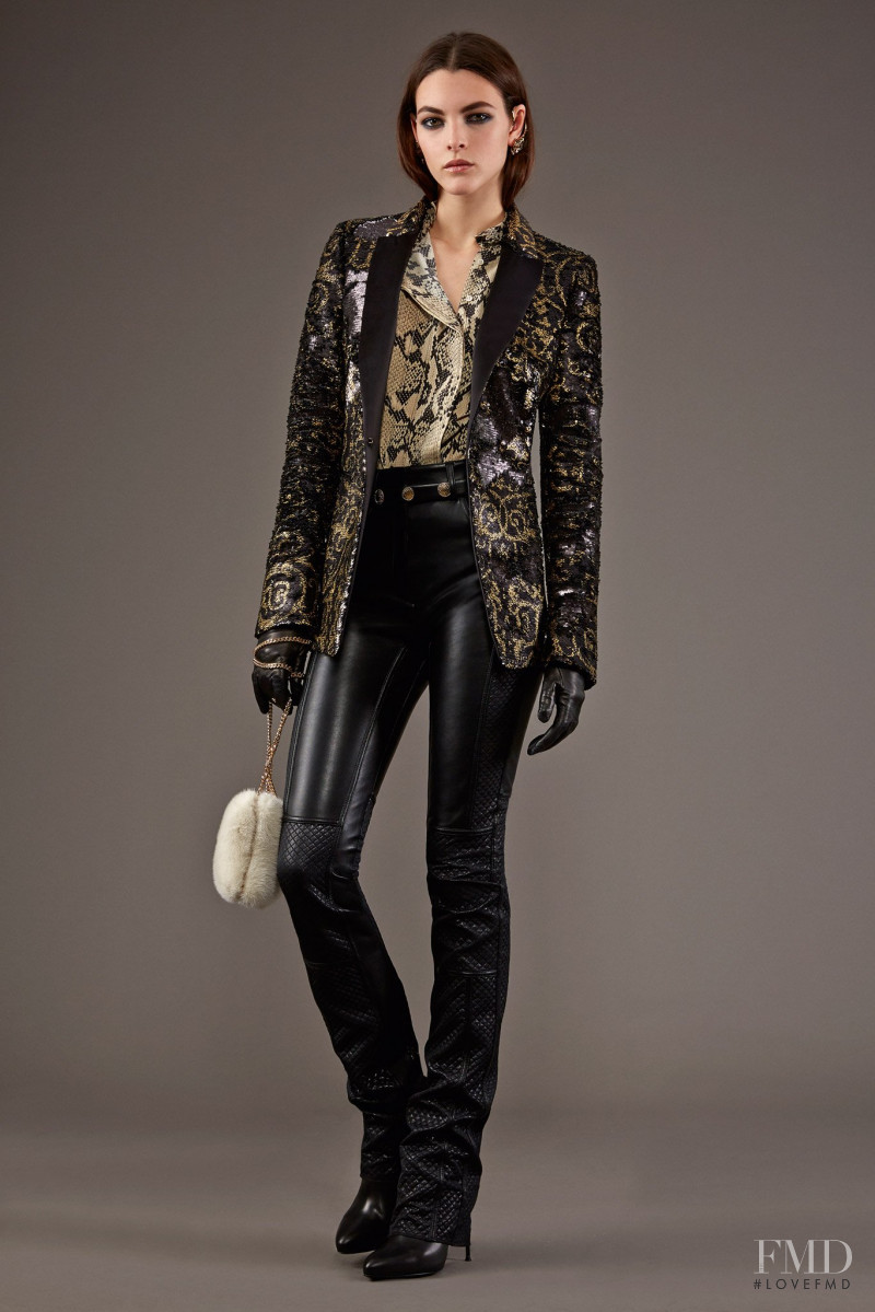 Vittoria Ceretti featured in  the Roberto Cavalli lookbook for Pre-Fall 2015