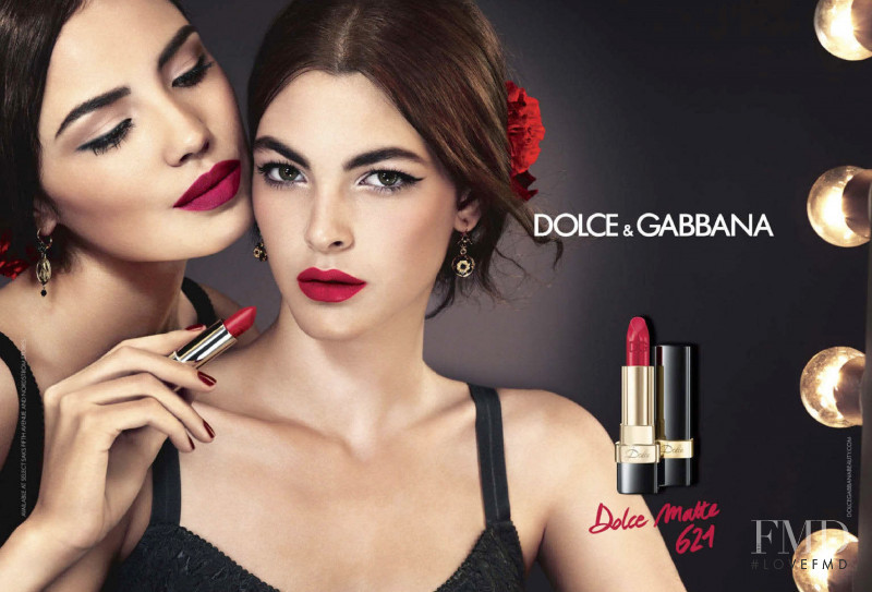 Vittoria Ceretti featured in  the Dolce & Gabbana Beauty advertisement for Spring/Summer 2015