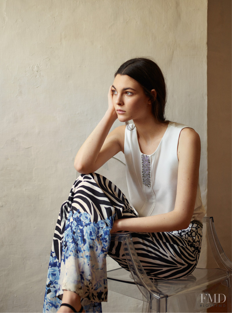 Vittoria Ceretti featured in  the Mango The Perfect Guest lookbook for Summer 2015