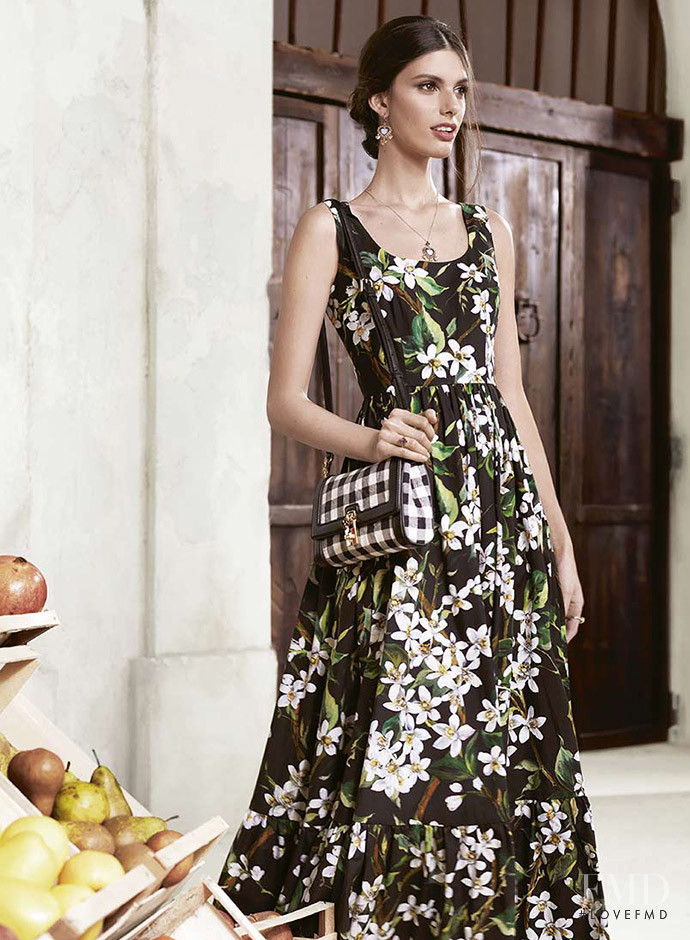 Vittoria Ceretti featured in  the Dolce & Gabbana lookbook for Spring/Summer 2015
