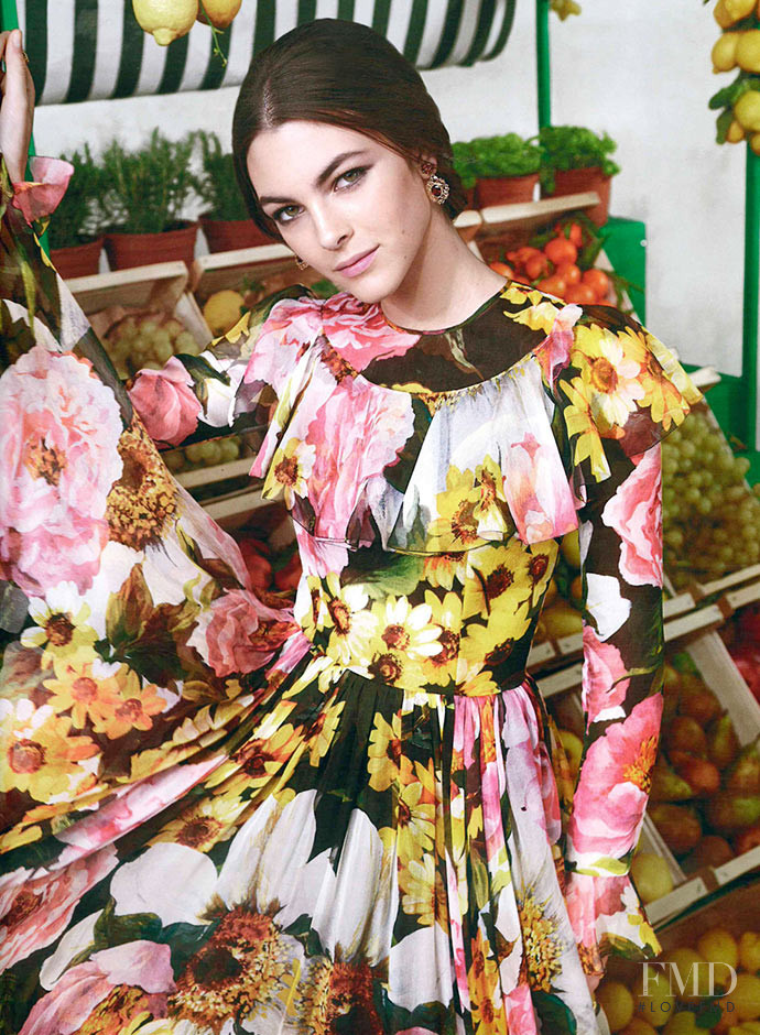 Vittoria Ceretti featured in  the Dolce & Gabbana lookbook for Spring/Summer 2015