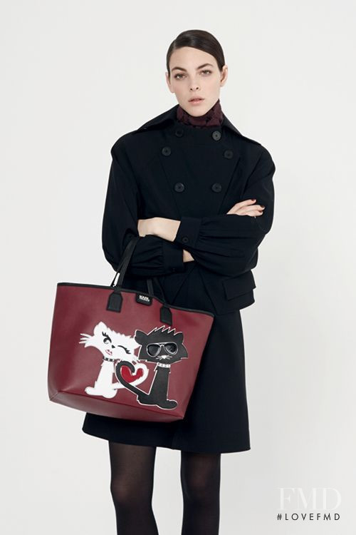 Vittoria Ceretti featured in  the Karl Lagerfeld lookbook for Autumn/Winter 2015