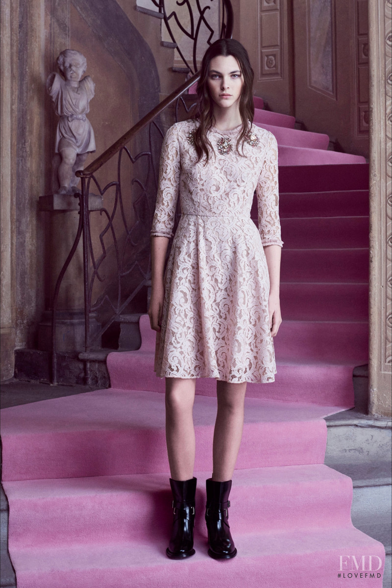 Vittoria Ceretti featured in  the Blumarine lookbook for Pre-Fall 2016