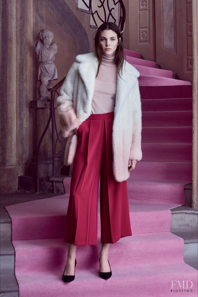 Vittoria Ceretti featured in  the Blumarine lookbook for Pre-Fall 2016