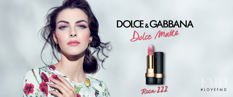 Vittoria Ceretti featured in  the Dolce & Gabbana Beauty Rosa Look 2016 advertisement for Spring/Summer 2016