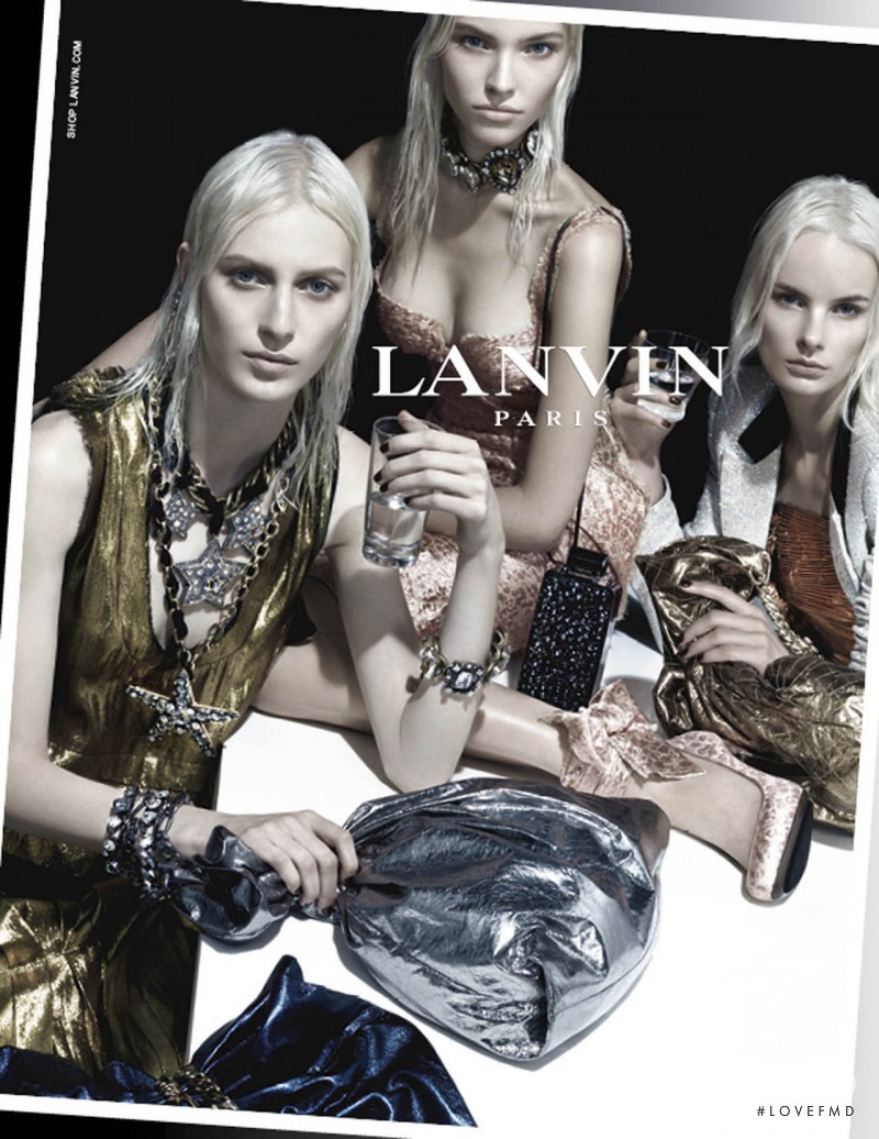 Irene Hiemstra featured in  the Lanvin advertisement for Spring/Summer 2014