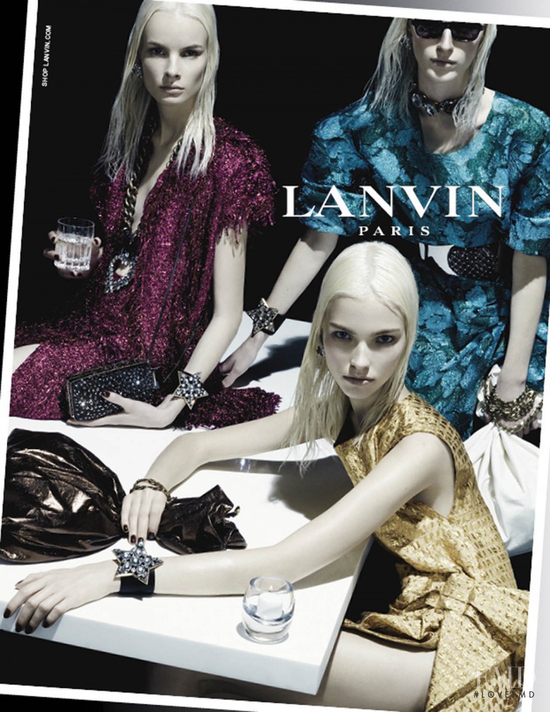 Irene Hiemstra featured in  the Lanvin advertisement for Spring/Summer 2014