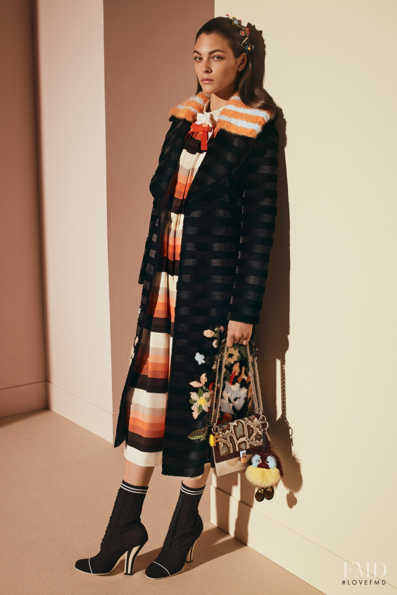 Vittoria Ceretti featured in  the Fendi lookbook for Pre-Fall 2017