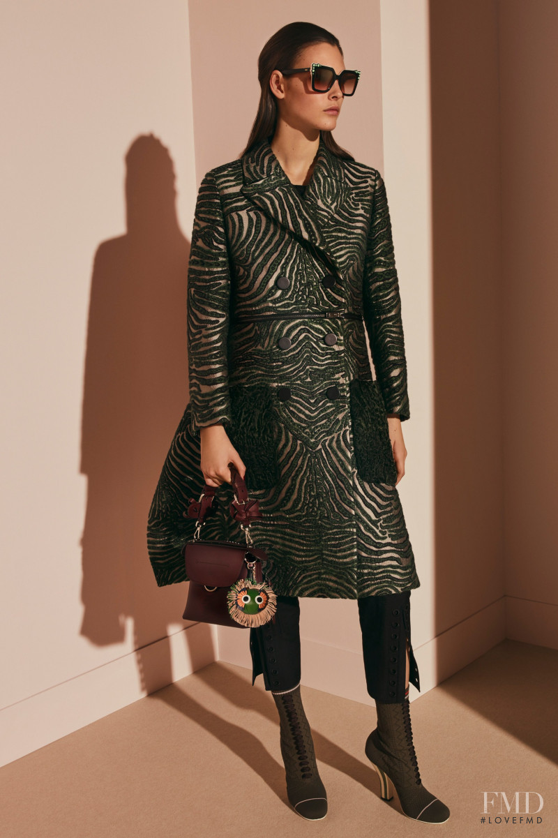 Vittoria Ceretti featured in  the Fendi lookbook for Pre-Fall 2017