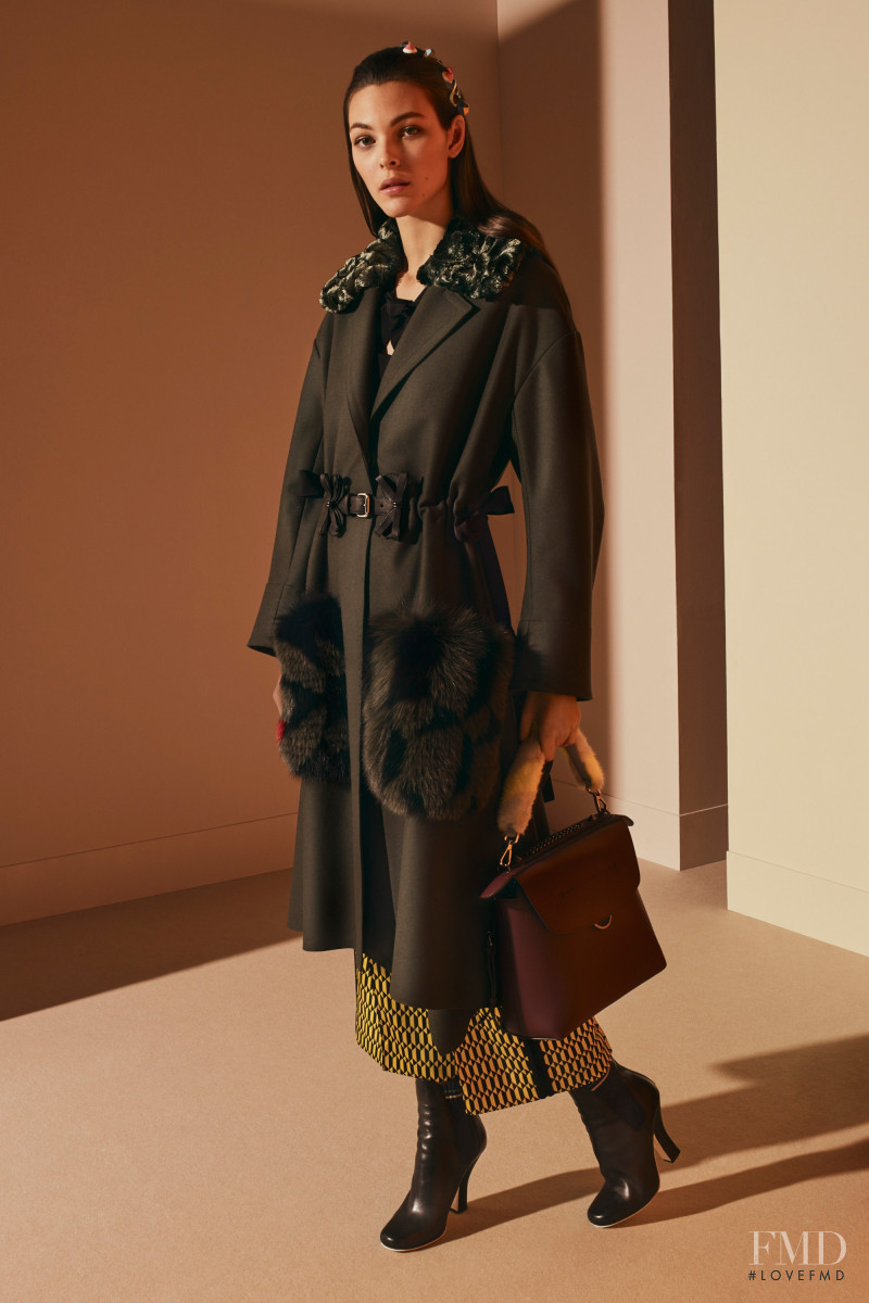 Vittoria Ceretti featured in  the Fendi lookbook for Pre-Fall 2017